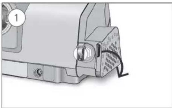 ResMed Lumis HFT - Para cambiar el filtro de aire: - 1