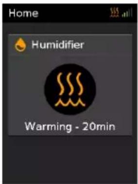ResMed Lumis HFT - To run warmup mode: - 2