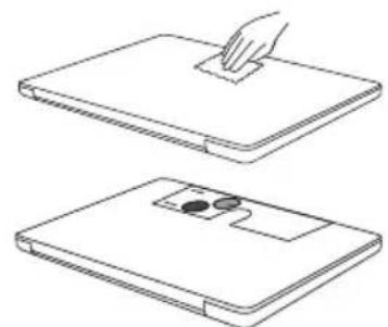 BENQ LaptopBar NB21 - Affixing the Magnetic Patch - 1