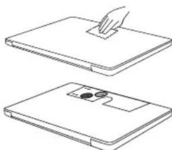 BENQ LaptopBar NB21 - De magnetische sticker bevestigen - 1