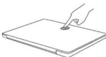 BENQ LaptopBar NB21 - De magnetische sticker bevestigen - 3