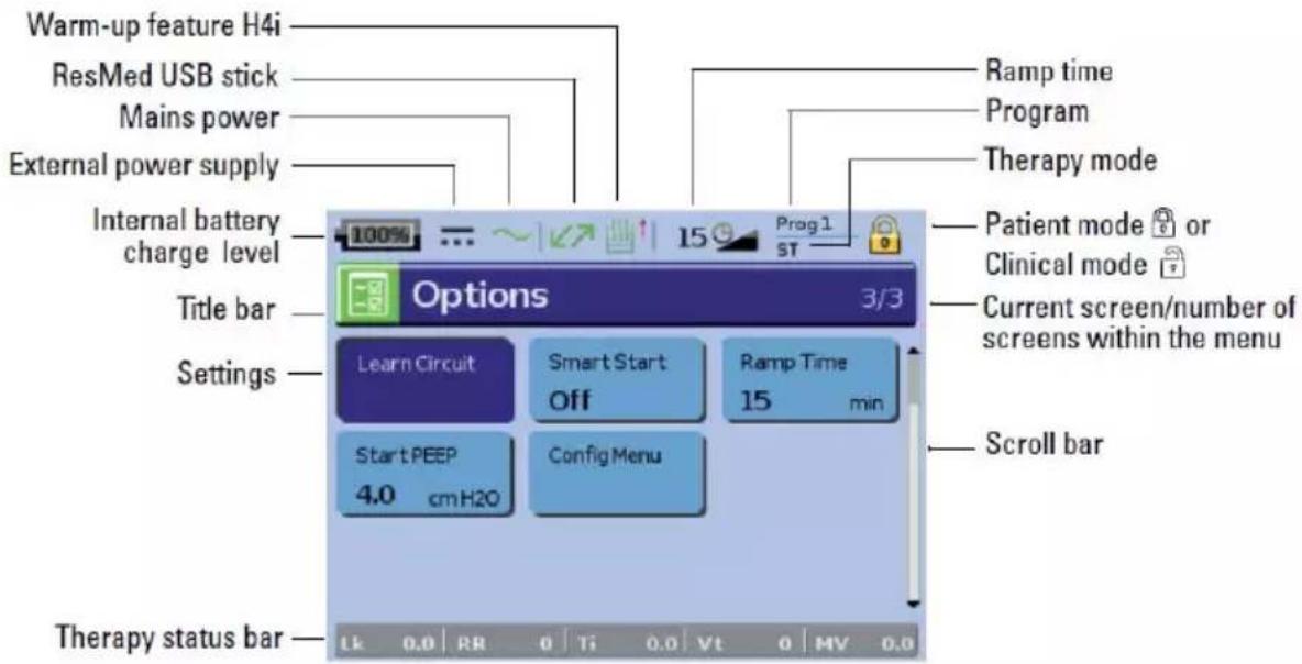 ResMed Stellar 150 - LCD screen - 1