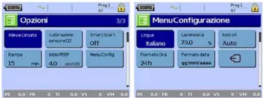 ResMed Stellar 150 - Menu Approntamento: Opzioni - 2