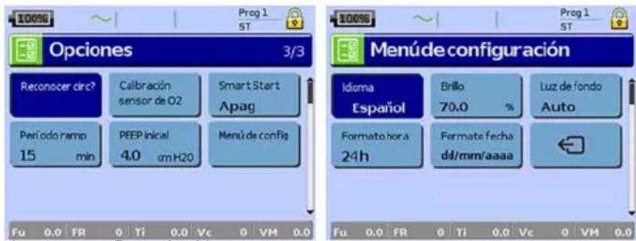 ResMed Stellar 150 - Menú Configuración: opciones - 2
