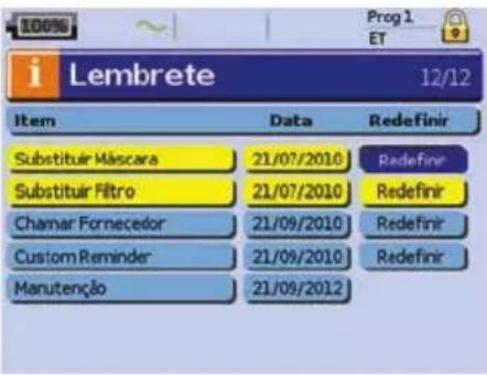 ResMed Stellar 150 - Lembretes - 1