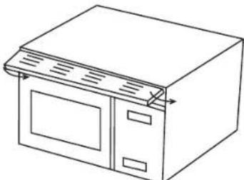 PANASONIC NN-SA247 - Réinstallation de la grille de ventilation - 2