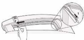 PANASONIC EP1285 - Close the zipper at the bottom side of the armrests. - 1