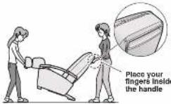 PANASONIC EP1285 - Lifting the Unit - 1