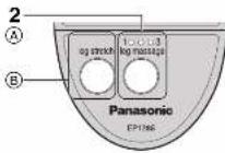 PANASONIC EP1285 - FONCTIONNEMENT MANUEL POUR LES JAMBES - 2