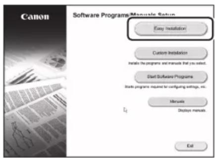 CANON WG7450Z - Installieren der Software - 2