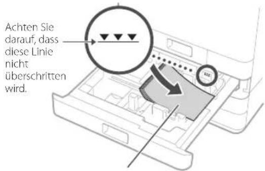 CANON WG7450Z - Einlegen von Papier in die Papierkassette - 3