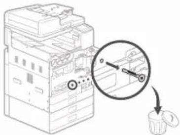 CANON WG7450Z - Entfernen des Packmaterials aus dem Inneren des Geräts - 3