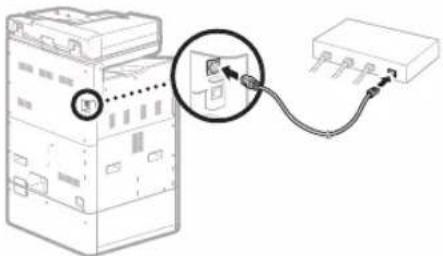 CANON WG7450Z - Schritt 2 Verbindung zu einem Wired LAN/Wireless LAN herstellen Verbinden über Wired LAN - 4