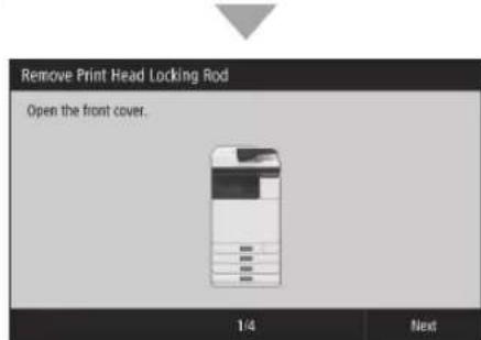 CANON WG7450Z - Entfernen des Packmaterials aus dem Inneren des Geräts - 1
