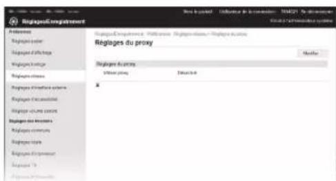 CANON WG7450Z - Utilisation d'un serveur proxy - 3
