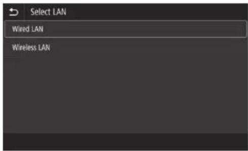 CANON WG7450Z - Schritt 2 Verbindung zu einem Wired LAN/Wireless LAN herstellen Verbinden über Wired LAN - 3