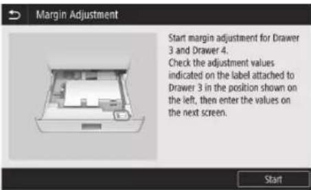 CANON WG7450Z - Justieren der Ränder der Kassetteneinheit (optional) - 2