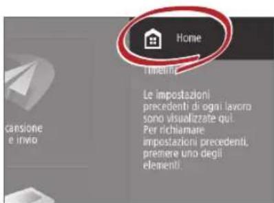CANON imageRUNNER ADVANCE C256i III - Accesso alla schermata Home - 1