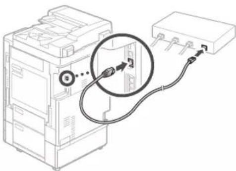 CANON imageRUNNER C3025 - Per collegare tramite LAN cablata - 2