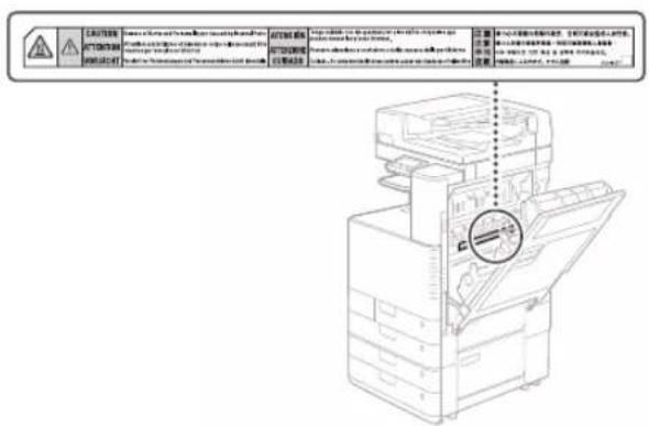 CANON imageRUNNER C3025 - Laser Safety Label - 2