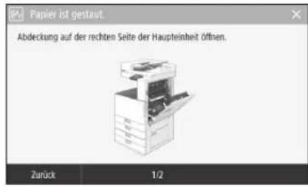 CANON imageRUNNER C3025 - Papierstaus sind aufgetreten - 1