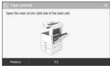 CANON imageRUNNER C3025 - Paper Jams Have Occurred - 1