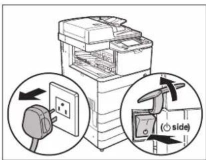 CANON imageRUNNER ADVANCE C5051i - WARNING - 1