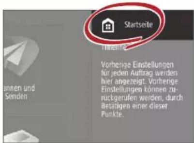 CANON imageRUNNER ADVANCE C475iZ III - Zugriff auf die Startseite - 1