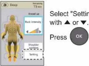 PANASONIC EP-MAF1 - Adjusting the intensity - 4
