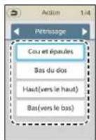 PANASONIC EP-MAF1 - Sélectionnez une action à partir du type sélectionné à l'étape 4. - 1