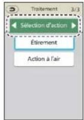 PANASONIC EP-MAF1 - Sélectionnez le type de traitement automatique souhaité parmi « Corps complet », « Partie du corps massée » et « Sélection d'action ». - 3