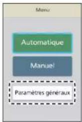 PANASONIC EP-MAF1 - Réglages de l'écran - 1