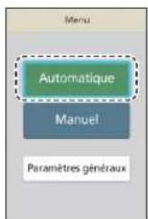 PANASONIC EP-MAF1 - Sélectionnez « Automatique » dans le menu. - 1