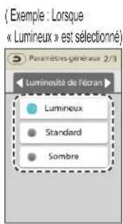 PANASONIC EP-MAF1 - Réglages de l'écran - 7