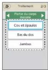 PANASONIC EP-MAF1 - Sélectionnez un traitement à partir du type sélectionné à l'étape 4. - 2