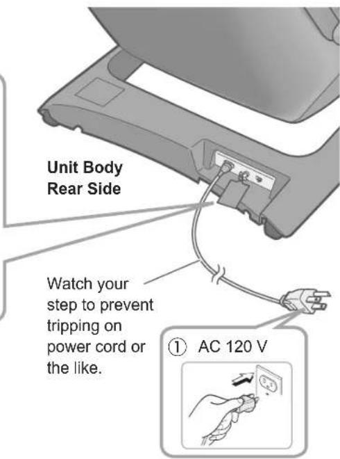 PANASONIC EP-MAF1 - 4) Turn on the power and raise the backrest to the upright position - 3