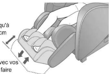 PANASONIC EP-MAF1 - Faites glisser la section de massage de la plante des pieds à votre position préférée - 1