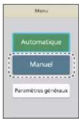 PANASONIC EP-MAF1 - Sélectionnez « Manuel » dans le menu. - 1