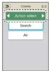 PANASONIC EP-MAF1 - Select the type of your desired auto course from "Full body", "Part focus" and "Action select". - 3