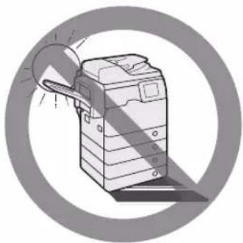 CANON imageRUNNER ADVANCE 400i - Precauzioni per l'installazione - 2