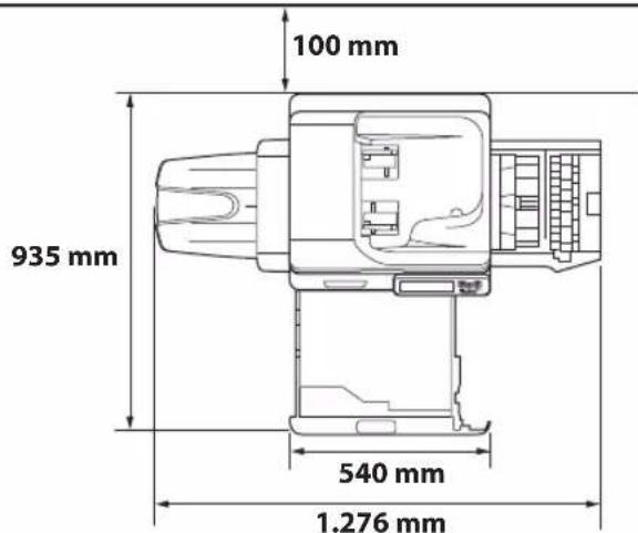 CANON imageRUNNER ADVANCE 400i - Lasciare spazio sufficiente intorno alla macchina - 2