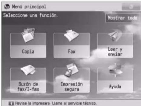 CANON imageRUNNER ADVANCE 400i - Cuando se muestre [Modo funciones limitadas]: ● - 3