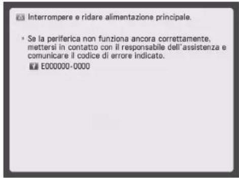 CANON imageRUNNER ADVANCE 400i - Messaggio di richiesta di un intervento di assistenza - 1