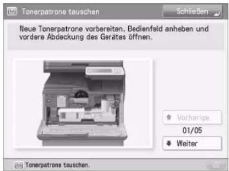 CANON imageRUNNER ADVANCE 400i - Wenn eine Fehlermeldung angezeigt wird - 1