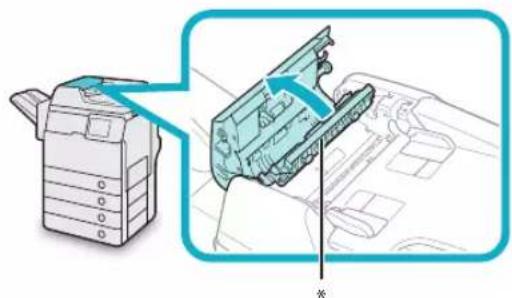 CANON imageRUNNER ADVANCE 400i - Gently open the feeder cover. - 1