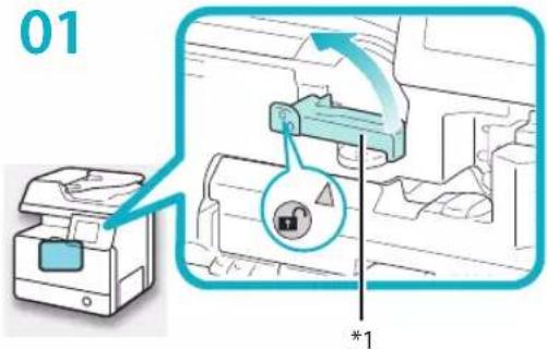CANON imageRUNNER ADVANCE 400i - Installation de la cartouche de toner - 1