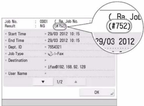 CANON imageRUNNER ADVANCE 400i - When an Error Code Is Displayed - 1
