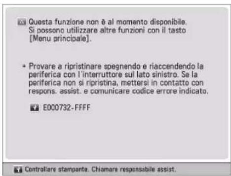 CANON imageRUNNER ADVANCE 400i - Messaggio di richiesta di un intervento di assistenza - 3