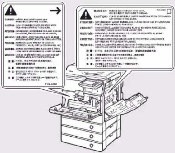 CANON imageRUNNER ADVANCE 400i - CAUTION - 3