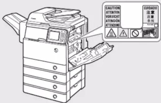 CANON imageRUNNER ADVANCE 400i - CAUTION - 1